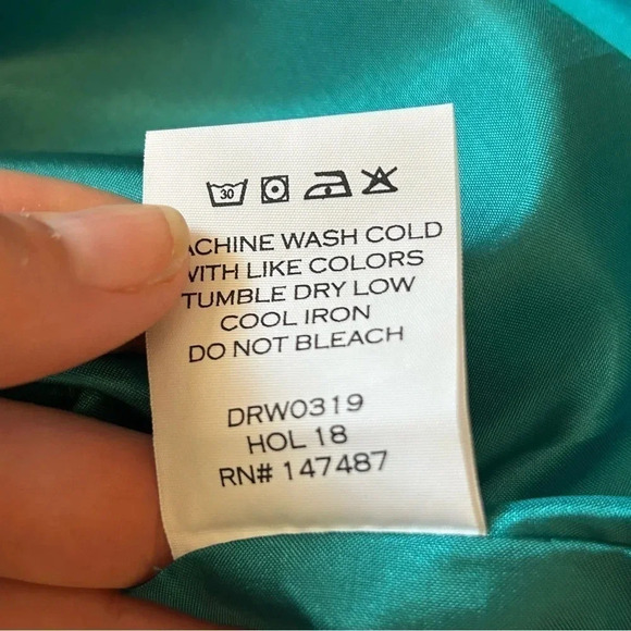 NWT Draper‎ James Cutout Floral A-Line Dress Womens 6 Teal and Navy 100% Poly - Picture 11 of 11